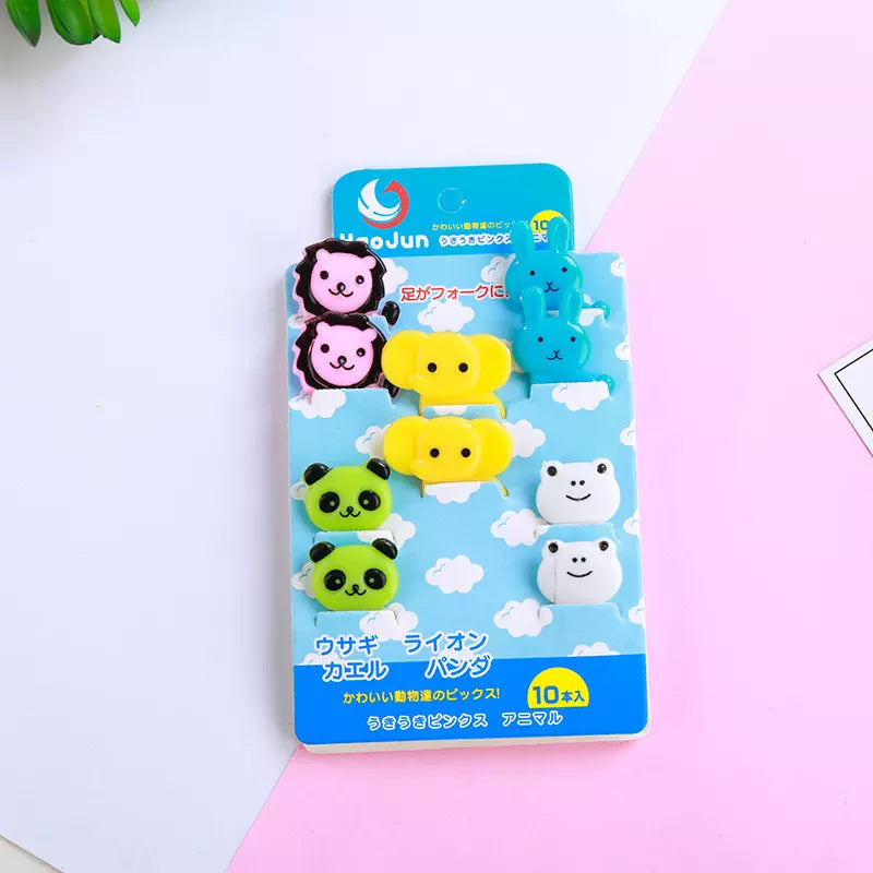 Juego De Minitenedores P Cute Mini Bento Zoo Para Niños ( CONTRA ENTREGA CALAMA)